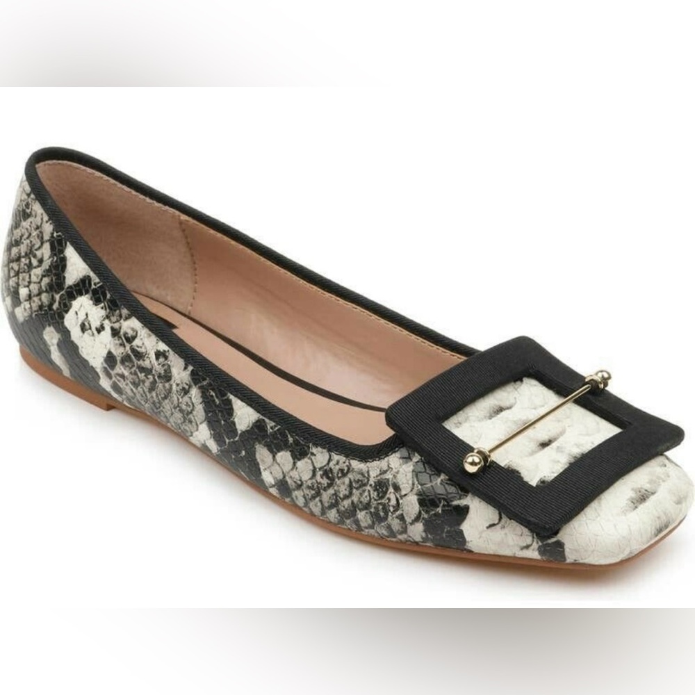 Zac by Zac Posen snakeskin ballet flats